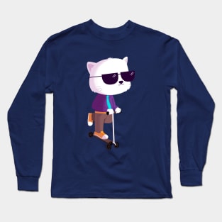 Scooter Cat Long Sleeve T-Shirt